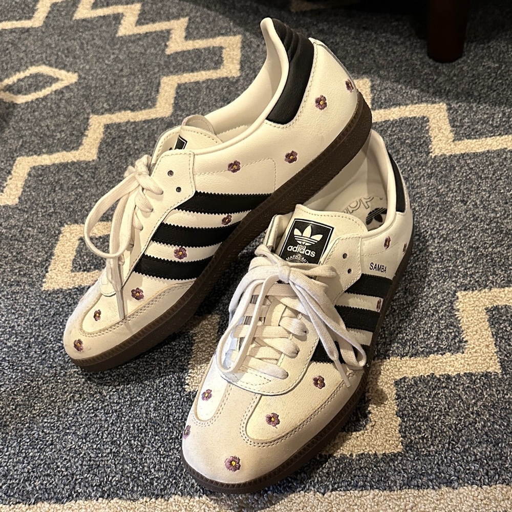 Adidas Samba OG Purple Floral Sneaker - W10